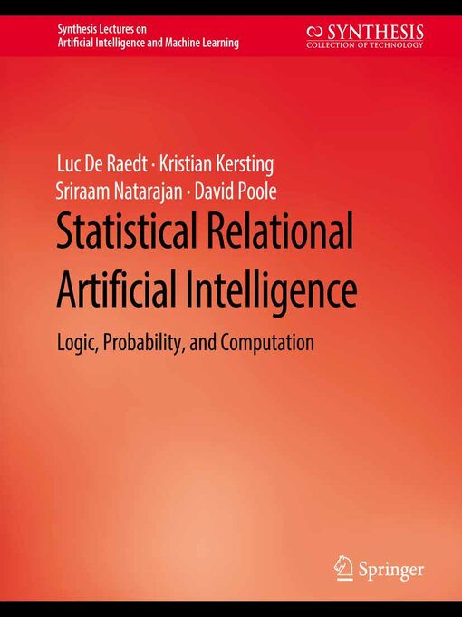 Title details for Statistical Relational Artificial Intelligence by Luc De Raedt - Available